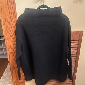 Free People Black Cowl Neck Sweater